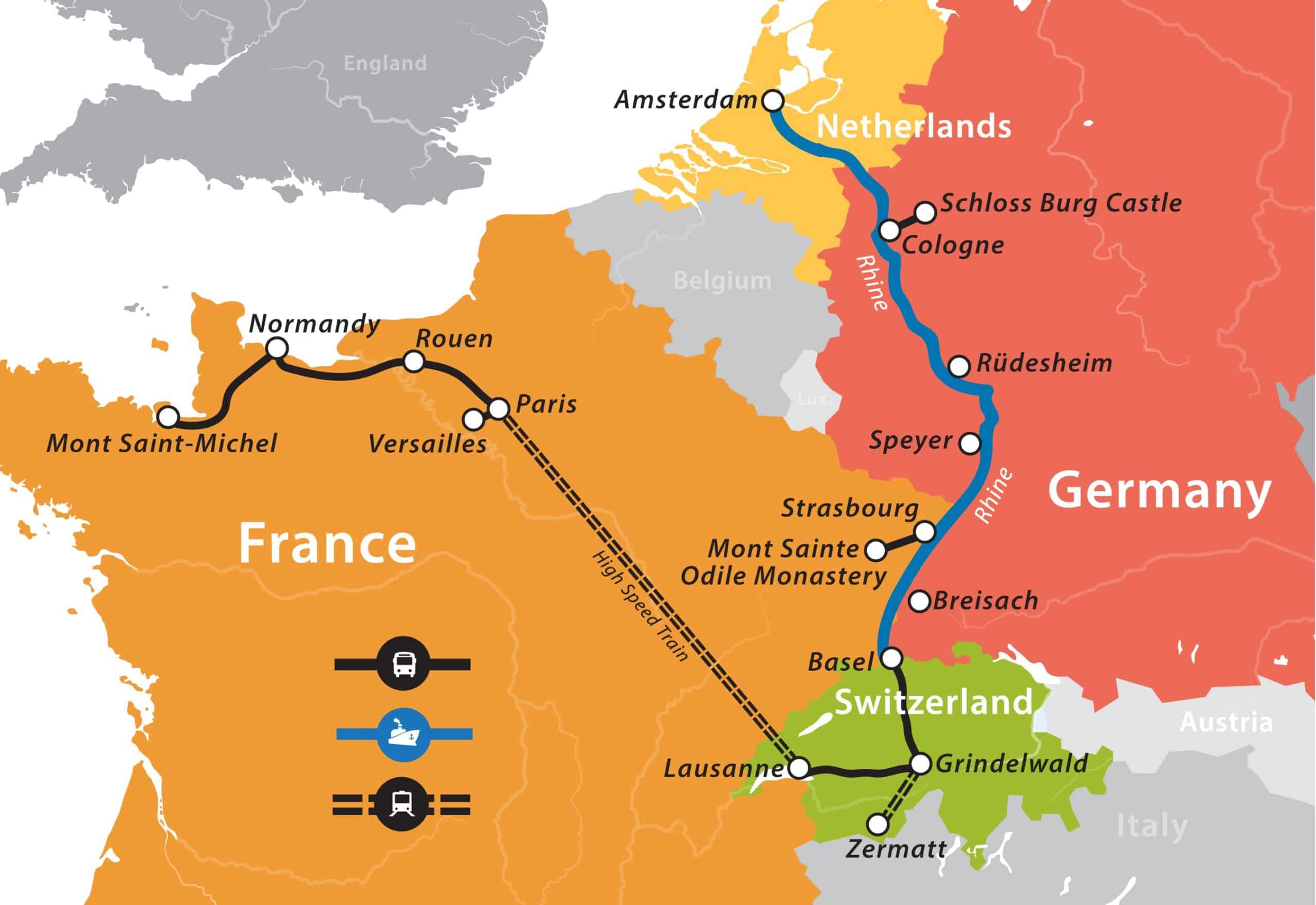 Ice Age Map River Rhine