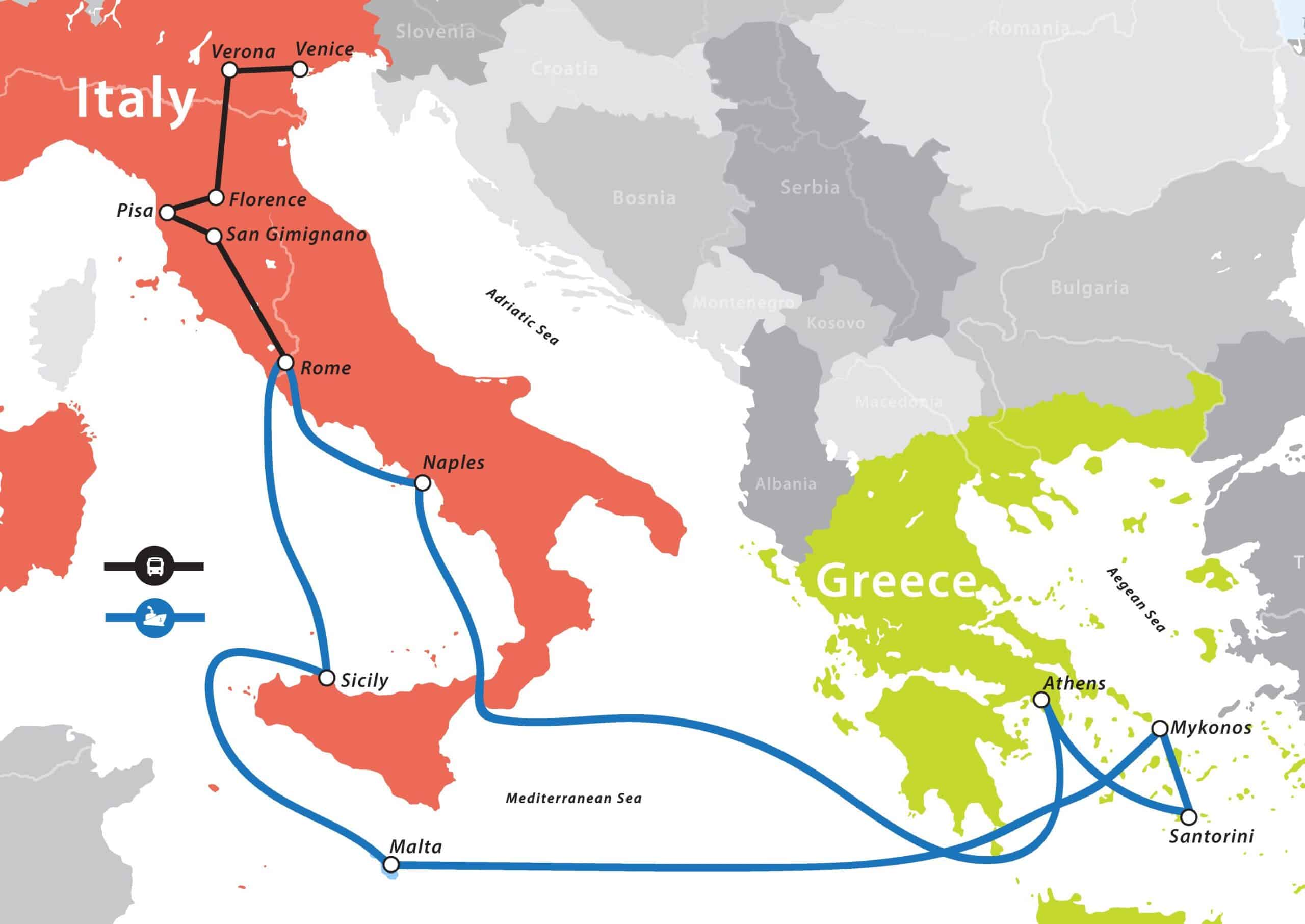 Страны греции и италии. Греция и Италия. Italy Map Santorini. Политическая карта Европы Греция Рим. Italy and Greece Map.